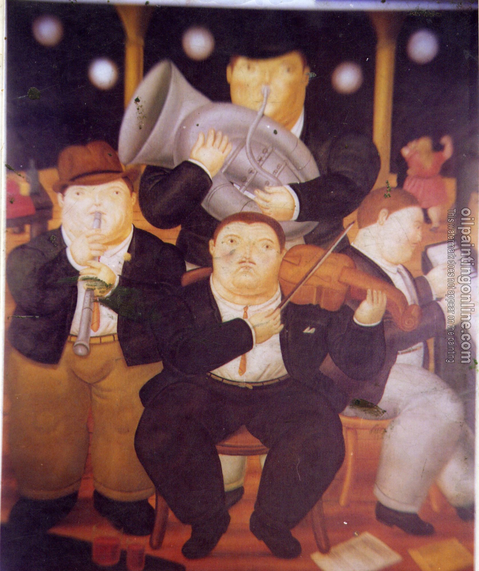 Botero, Fernando - Abstract oil painting.